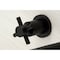 Kingston Brass KS8050DX Wall Mount Tub Faucet, Matte Black KS8050DX - alternate 2